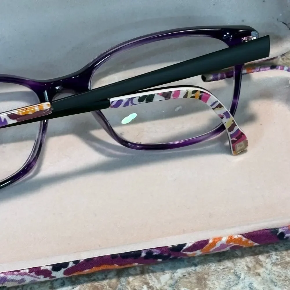 Vera Bradley Fawn Girls Youth Dream Tapestry Prescription Eyeglasses Frames Case